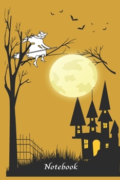 Notebook: Halloween Journal 120 Pages - Wide Ruled Blank Lined Note book 6 x 9 in - Perfect For School Notes, Gifts, Diary, Creative Writing.