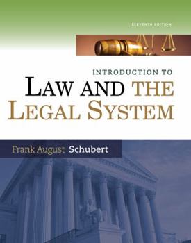 Hardcover Introduction to Law and the Legal System Book