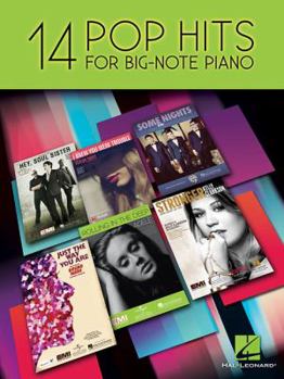 Paperback 14 Pop Hits for Big-Note Piano Book