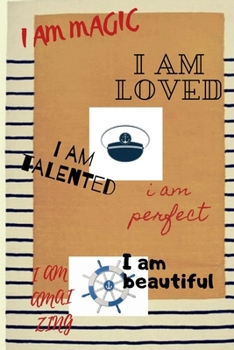 I AM TALENTED I AM MAGIC...VINTAGE NAVY  NOTEBOOK FOR BUSSINES, OFFICE, BOSS, CAPTAIN MENS,BOYS, SAILOR LOVERS