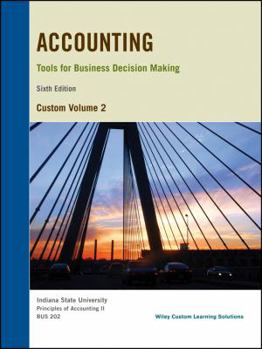 Card Book Accounting Tools for Business Decision Making 6th Book
