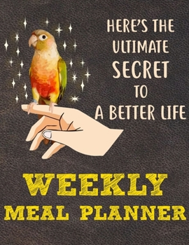 Paperback Weekly Meal Planner: 8.5x11 Inches Menu Food Planner - 52 Week Meal Prep Book - Weekly Food Planner & Grocery Shopping List Notebook For Pi Book