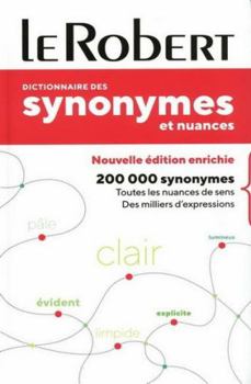 Paperback Dictionnaire des synonymes et nuances - (SYNONYMES & NUANCES) (French Edition) [French] Book