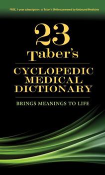 Hardcover Taber's Cyclopedic Medical Dictionary Book