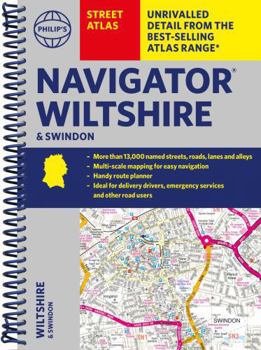 Spiral-bound Philip's Navigator Street Atlas Wiltshire and Swindon: Spiral Edition Book