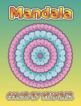 Paperback mandala color by number Book