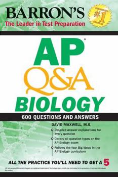 Paperback AP Q&A Biology: With 600 Questions and Answers Book