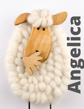 Angelica: Checkered Notebook with Name for Girls and Women, XL 8.5"x 11", 120 Pages, Paperback.