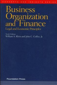 Paperback Business Organization and Finance: Legal and Economic Principles Book