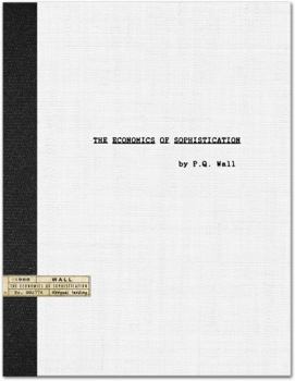 Perfect Paperback The Economics of Sophistication Book