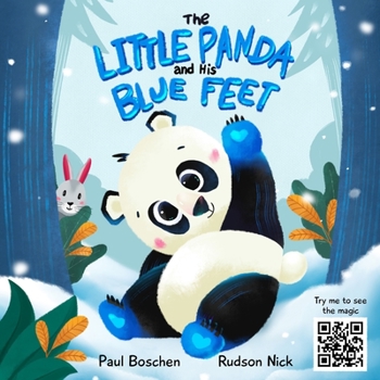 Paperback The Little Panda and His Blue Feet: With QR Code Animations Book