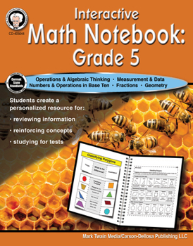Paperback Interactive Math Notebook Resource Book, Grade 5 Book