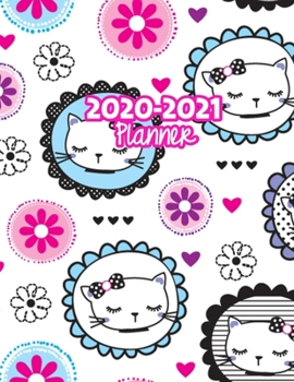 2020-2021 Planner: Two Year Calendar Organizer and Goal Journal | January 2020 - December 2021 Daily, Weekly and Monthly Planner Book with Back Sticker Expression Wall for 2 Years | Design Code 509936