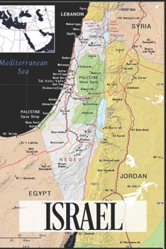 Paperback Israel: Map of Israel Notebook Book