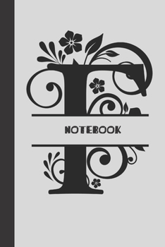 F Notebook letter: small lined initial monogram alphabet letter Notebook / Travel Journal to write in (6'' x 9'') 120 pages