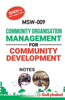 Paperback MSW-009 Community Organisation Management for Community Development Book