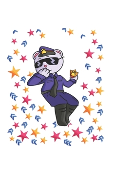 Paperback Funny Police Bear Notebook: Graph Paper Journal 6x9 - 120 Pages Book