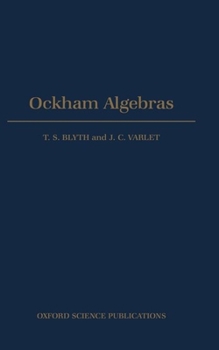 Hardcover Ockham Algebras Book