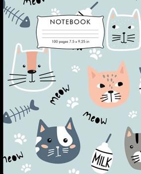 Paperback Notebook: Dabbing Unicorn Pattern Hand Writing Paper. 100 pages handwriting book 7.5 x 9.25 inches for practice writing. Book