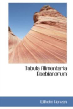 Paperback Tabula Alimentaria Baebianorum Book