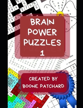 Paperback Brain Power Puzzles: Activity Book of Word Searches, Sudoku, Math Puzzles, Hidden Words, Anagrams, Scrambled Words, Codes, Riddles, Trivia, Book