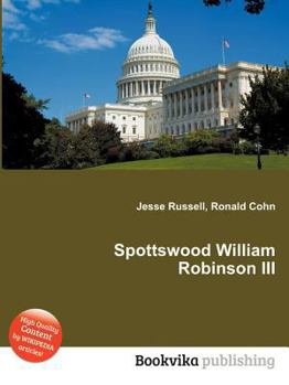 Paperback Spottswood William Robinson III Book