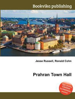 Paperback Prahran Town Hall Book