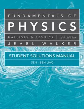 Paperback Fundamentals of Physics, Student Solutions Manual Book