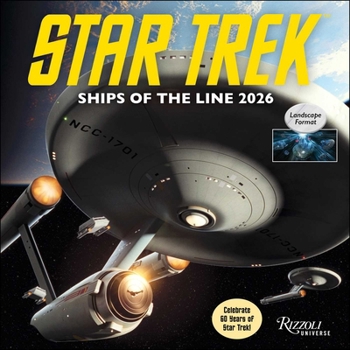Calendar Star Trek Ships of the Line 2026 Wall Calendar Book