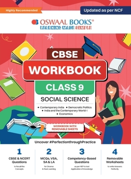 Paperback Oswaal CBSE Workbook Social Science Class 9 Updated as per NCF For better results For 2024 Exam Book