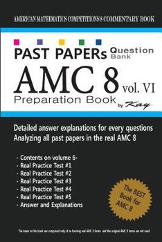 Paperback Past Papers Question Bank AMC8 [volume 6]: amc8 math preparation book