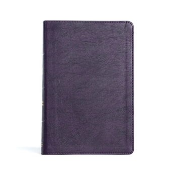 Imitation Leather CSB Giant Print Reference Bible, Plum Leathertouch Book
