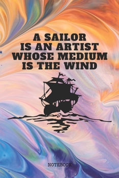 Paperback Notebook: Sailing and Boating Real Ocean Captain Planner / Organizer / Lined Notebook (6" x 9") Book