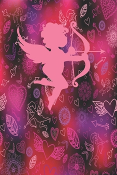 Paperback Valentine Gift Journal: Pretty Multicolored Cupid Notebook-Journaling Diary/Composition Book-Blank Lined 6x9 Book