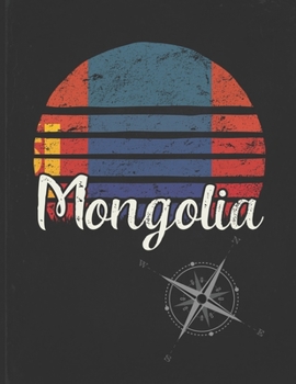 Paperback Mongolia: Mongolian Vintage Flag Personalized Retro Gift Idea for Coworker Friend or Boss Undated Planner Daily Weekly Monthly C Book