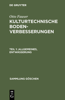 Hardcover Allgemeines, Entwässerung [German] Book