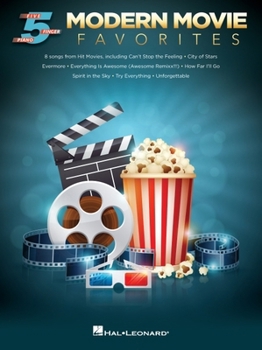 Paperback Modern Movie Favorites for Five-Finger Piano Book