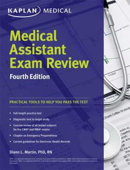 Paperback Kaplan Medical Assistant Exam Review Book