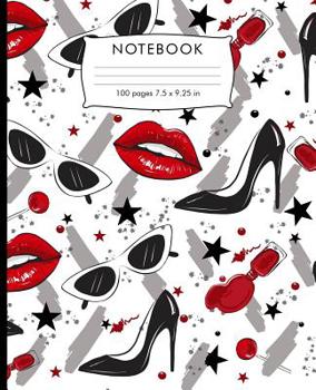 Paperback Notebook: Elegant party dot pattern Hand Writing Paper. 100 pages handwriting book 7.5 x 9.25 inches for practice writing. Book