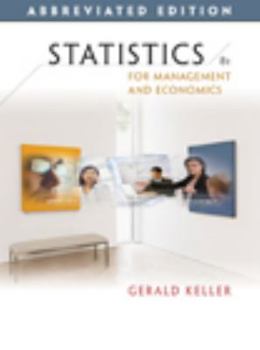 Hardcover Statistics for Management and Economics, Abbreviated Edition (with CD-ROM) (Available Titles Aplia) Book