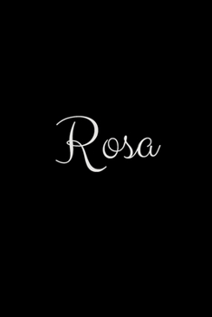 Rosa: notebook with the name on the cover, elegant, discreet, official notebook for notes