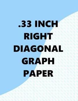 Paperback .33 Inch Right Diagonal Graph Paper Book