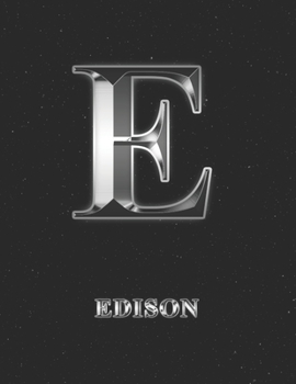 Edison: 2 Year Weekly Planner with Note Pages (24 Months) | Silver Effect Personalized Custom Letter E Initial First Name | 2020 - 2021 | Week ... | Plan Each Day, Set Goals & Get Stuff Done