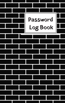 Password Log Book: Never forget another website login password with this handy record notebook where you can list your details to keep them safe. Black tiles effect design