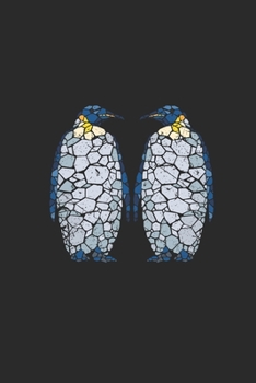 Penguin Mosaic: Blank Lined Notebook (6" x 9" - 120 pages) ~ Animal Mosaic Themed Notebook for Daily Journal, Diary, Gift