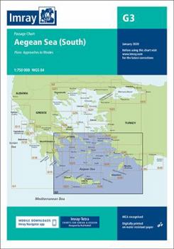 Map G3 Aegean Sea (South) 2020 (Imray G Charts) Book