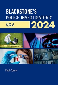 Paperback Blackstone's Police Investigators' Q&A 2024 Book