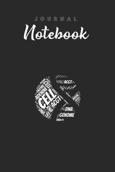 Journal Notebook: Double Helix Dna Biology Science Spitural Blank Pages Rule Lined Journal Notebook with Black Cover Size 6in x 9in  x120 Pages for Kids or Men and Women to Write in