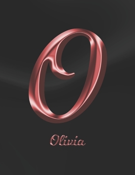 Olivia: 1 Year Weekly Planner with Note Pages (12 Months) | Black Marble Rose Gold Pink Effect Letter O | 2020 - 2021 | Week Planning | Monthly ... | Plan Each Day, Set Goals & Get Stuff Done