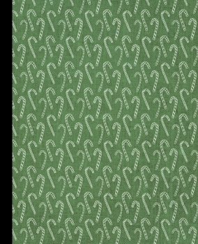 Paperback 7.5" X 9.25" - College Rule Lined - Blank - 150 Page - Notebook: with a colorful trippy minimalist christmas green and white pattern design on the cov Book